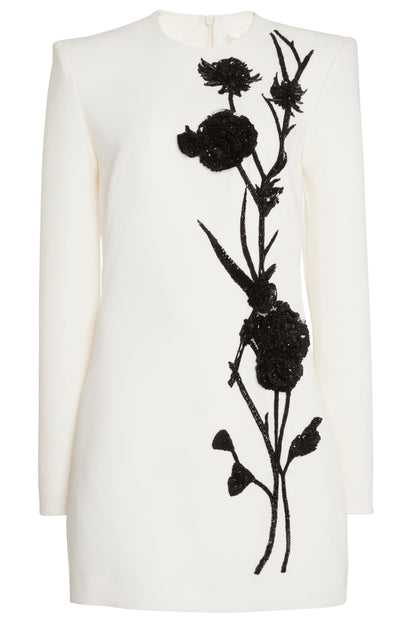 Venus Embroidery Bead Mini Dress