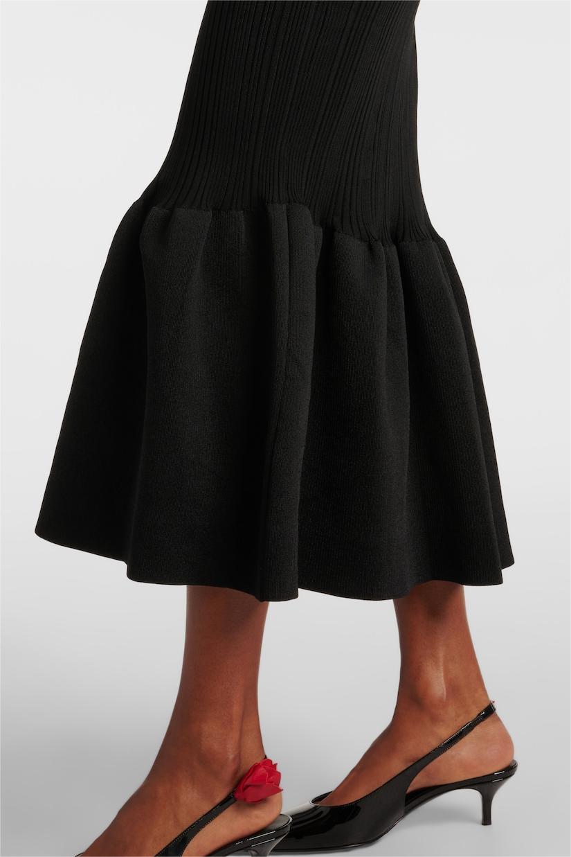 Jersey Button Mermaid Midi Dress