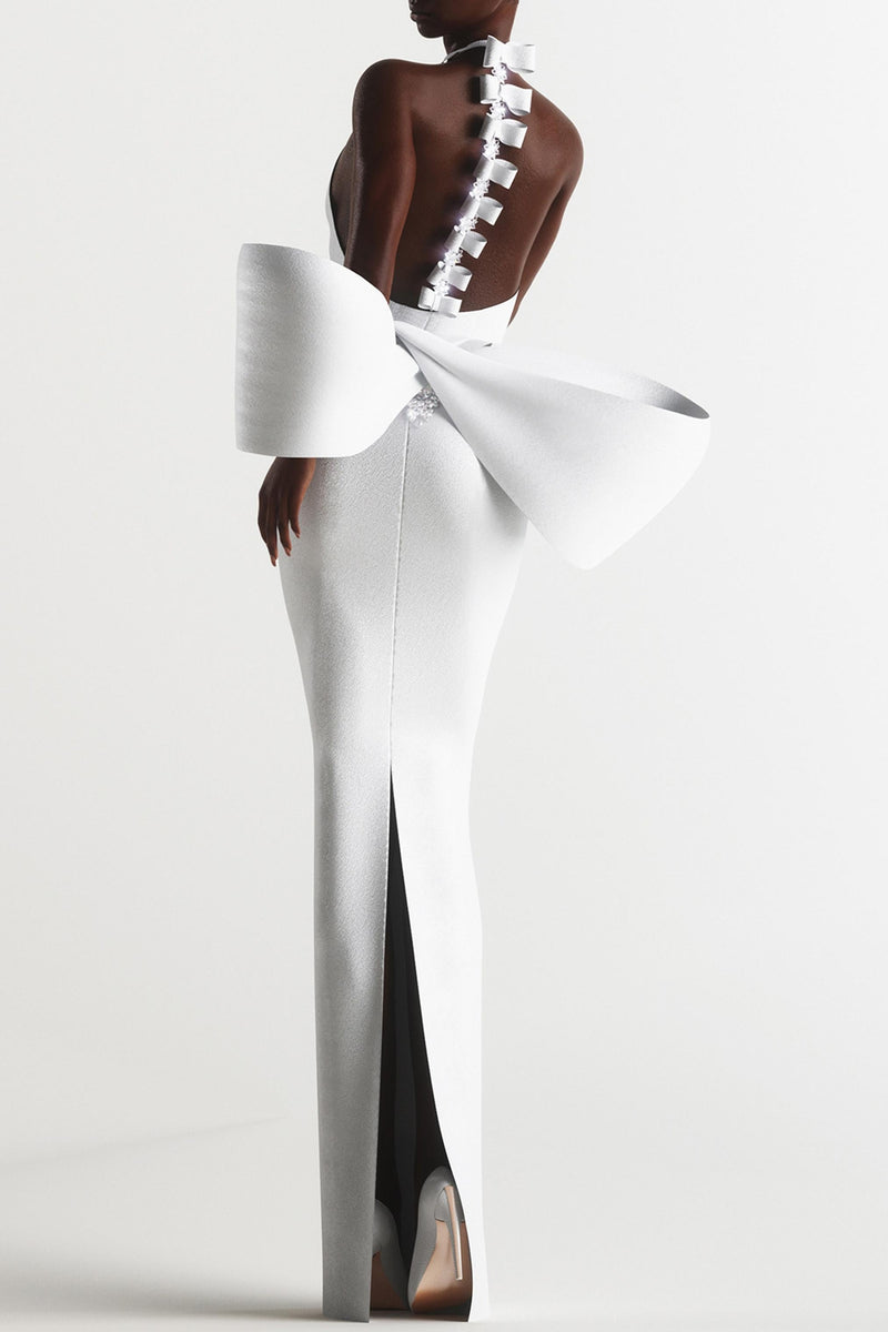 Bow Sleeveless Midi Dress