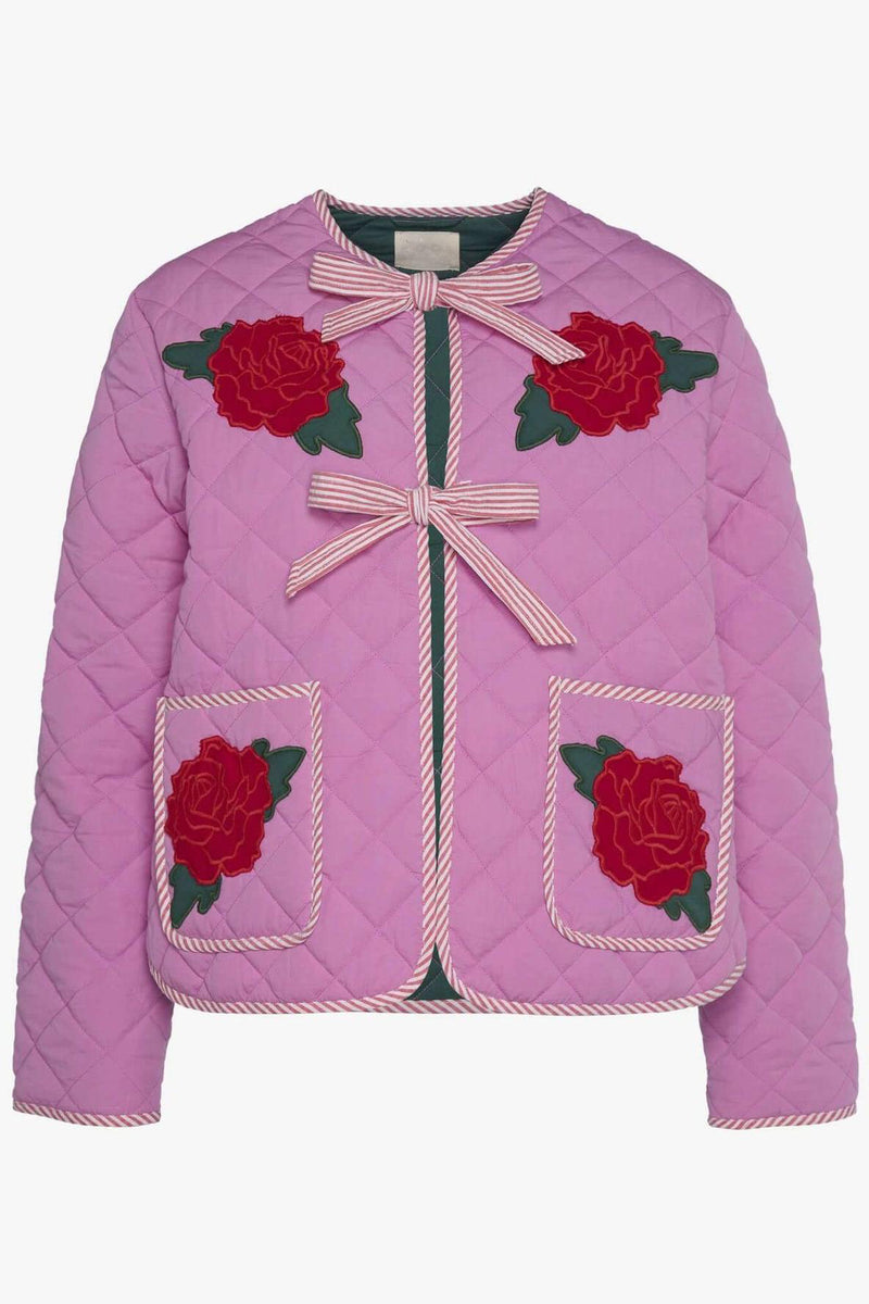 Quilted Embroidered Coat