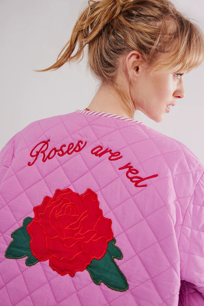 Quilted Embroidered Coat