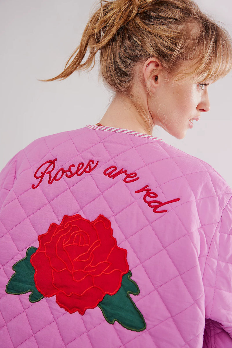 Quilted Embroidered Coat