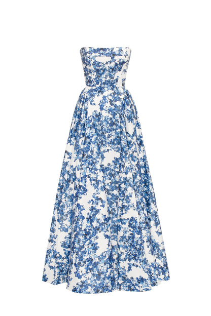 Off-shoulder Sleeveless Midi Dress