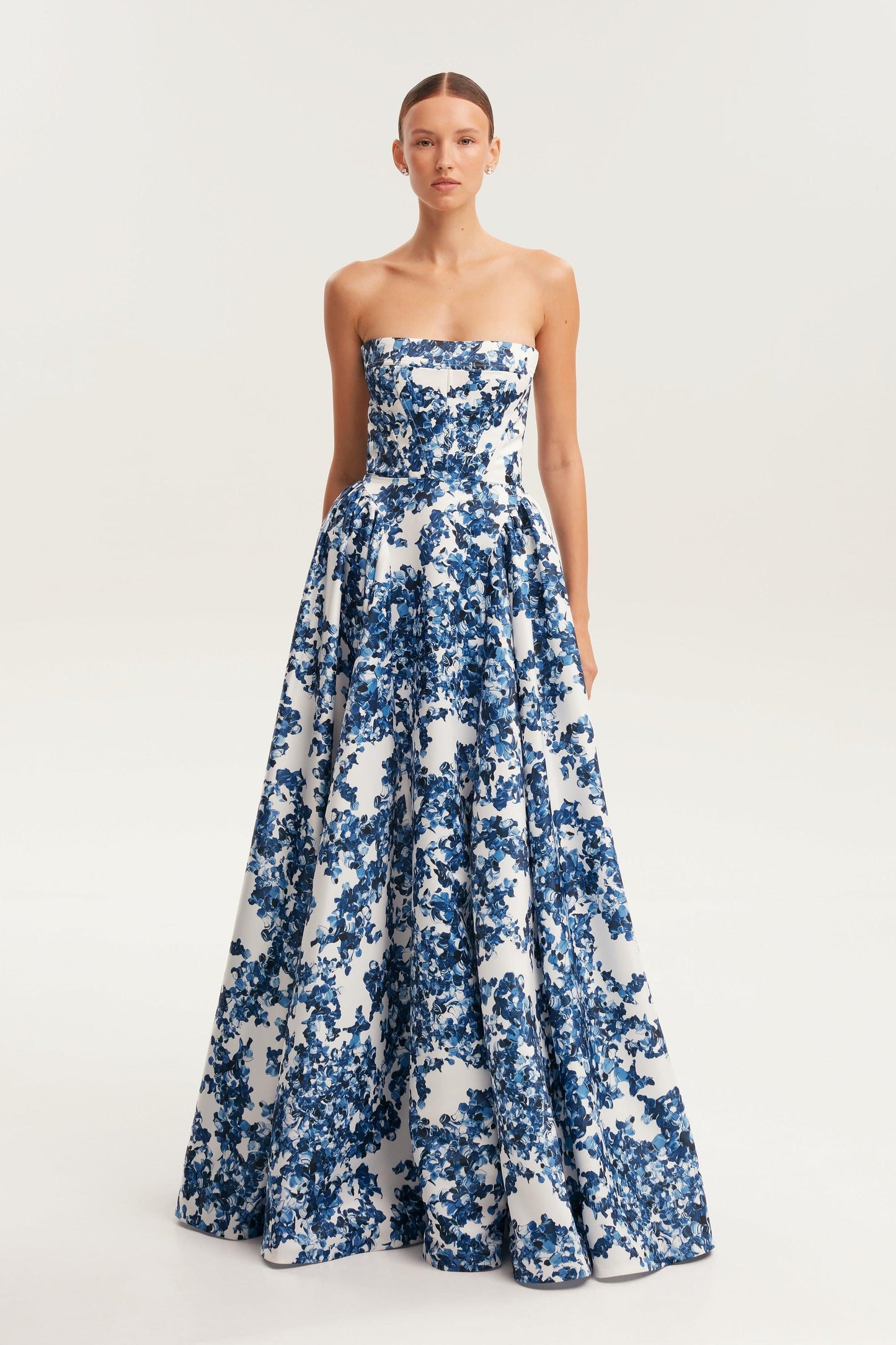 Off-shoulder Sleeveless Midi Dress