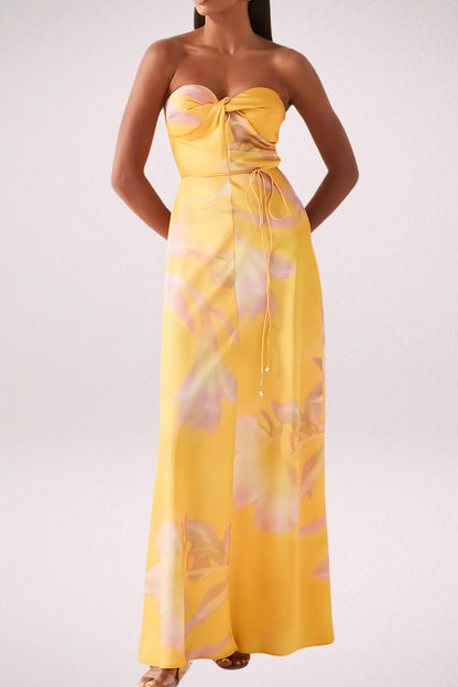 Satin Halter Neck Midi Dress