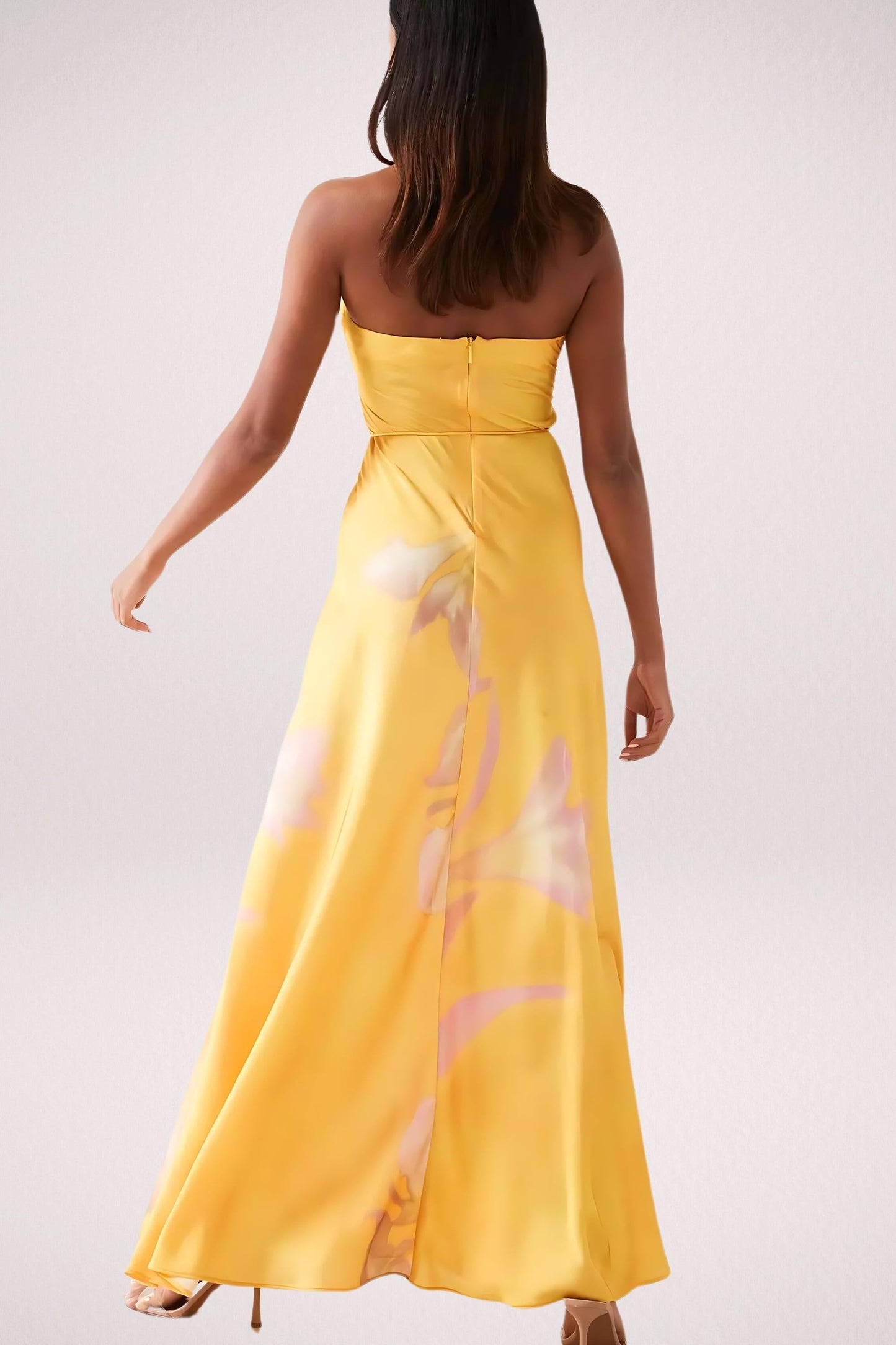 Satin Halter Neck Midi Dress