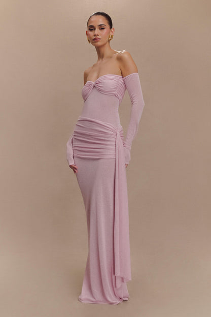 Off-shoulder Maxi Dress