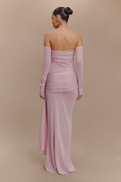 Off-shoulder Maxi Dress