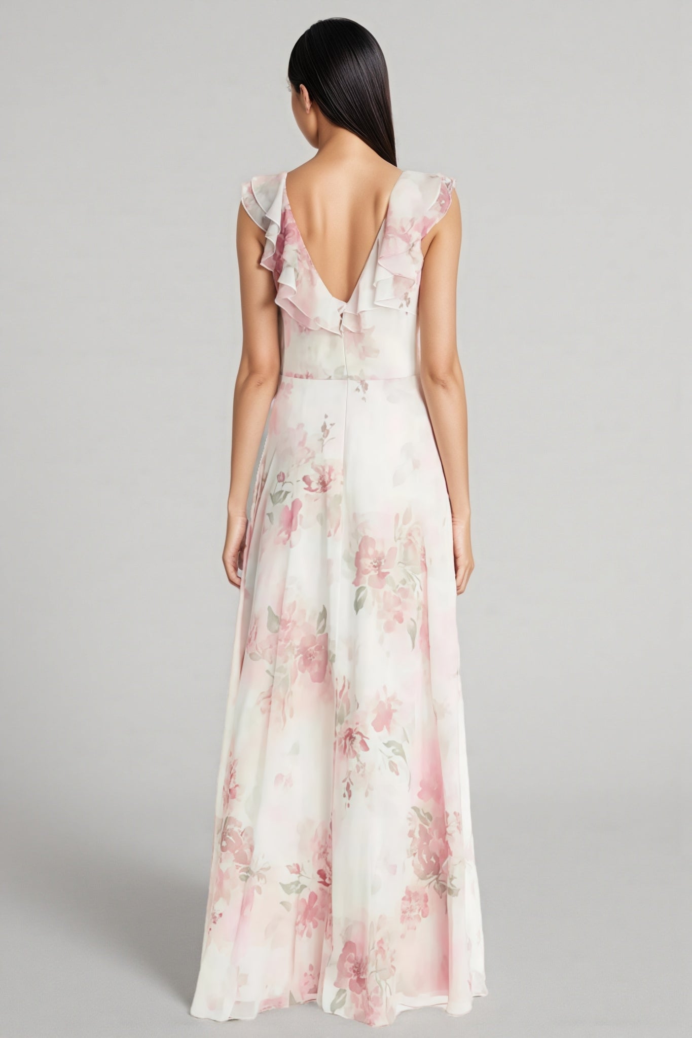Yuna Frill Sleeveless Maxi Dress