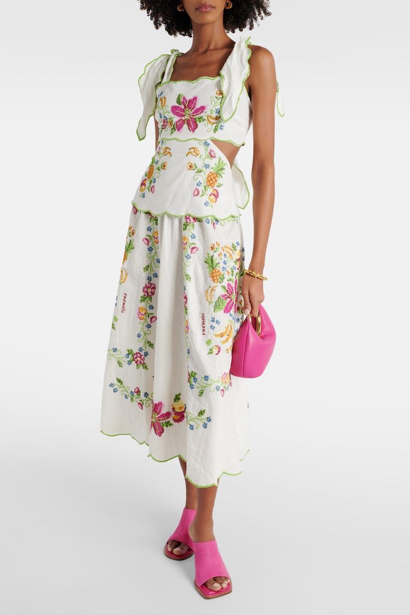 Cut-out Lace Up Midi Dress