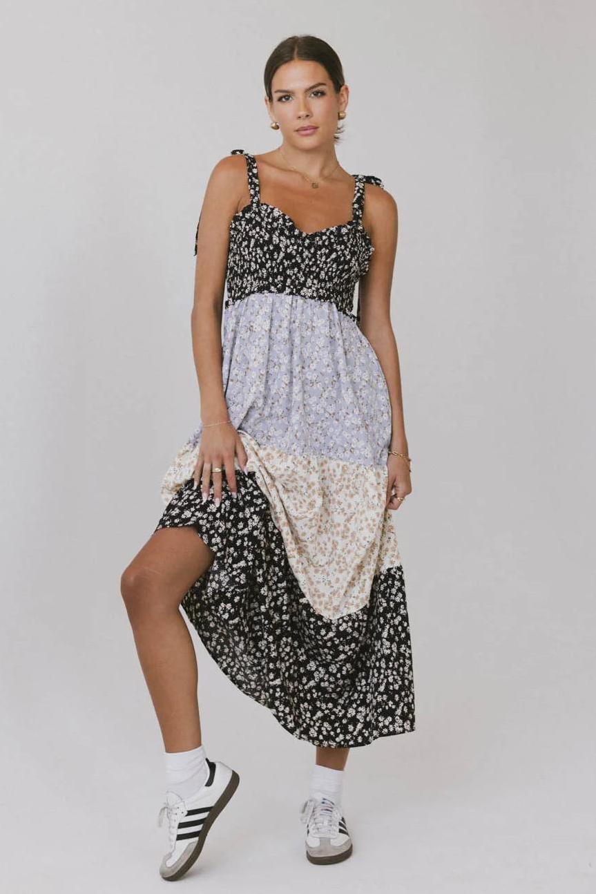Smock Frill Midi Dress