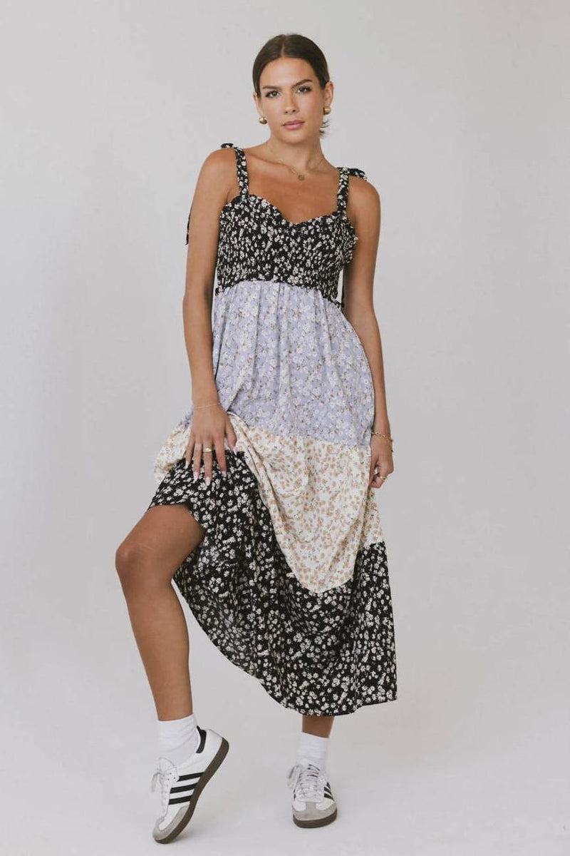 Smock Frill Midi Dress