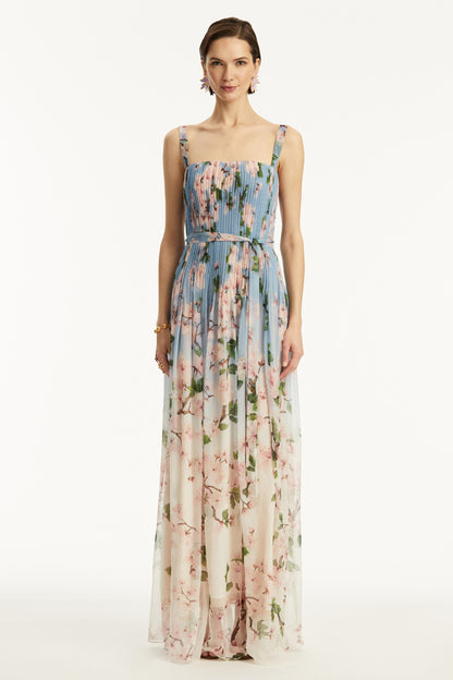 Gradient Color Sleeveless Maxi Dress
