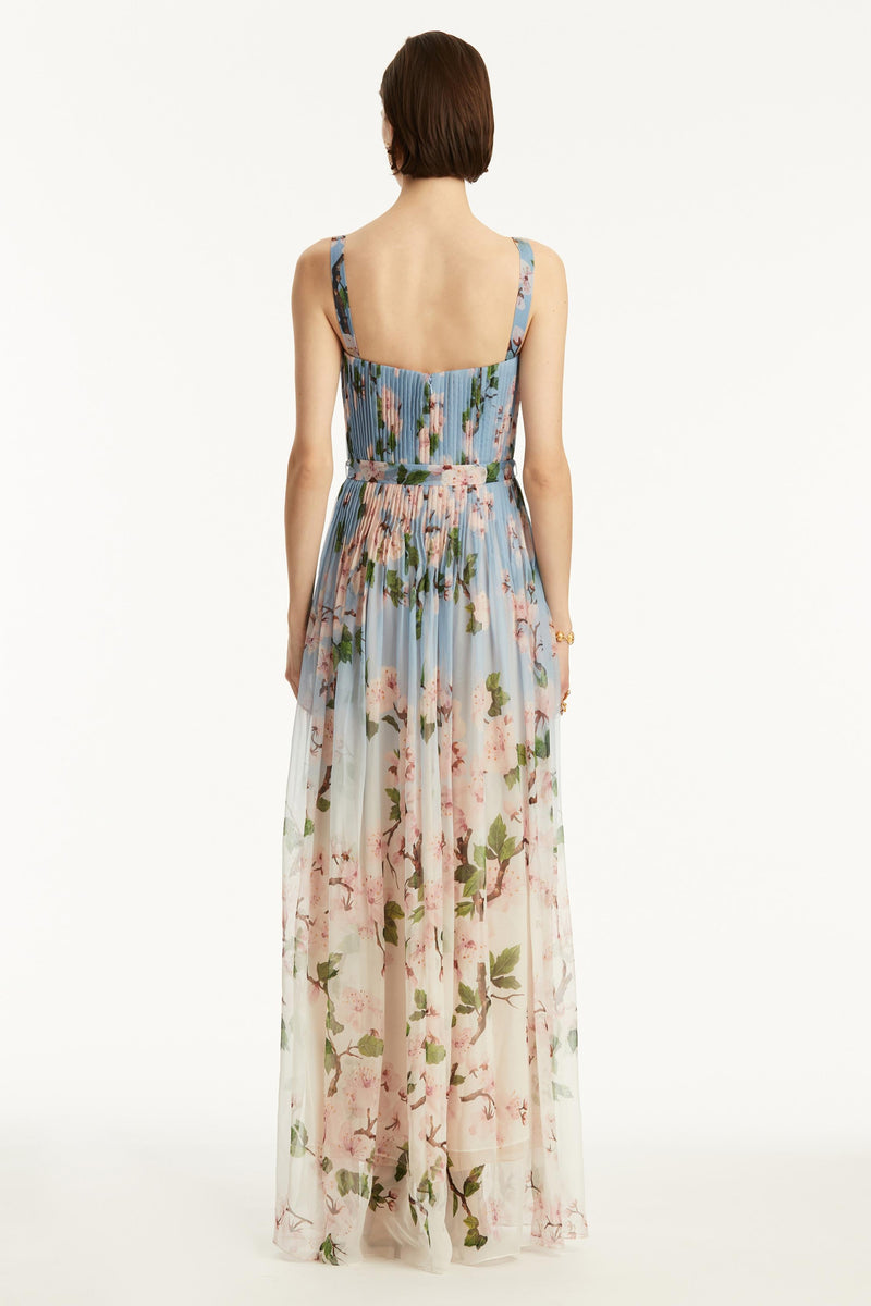 Gradient Color Sleeveless Maxi Dress