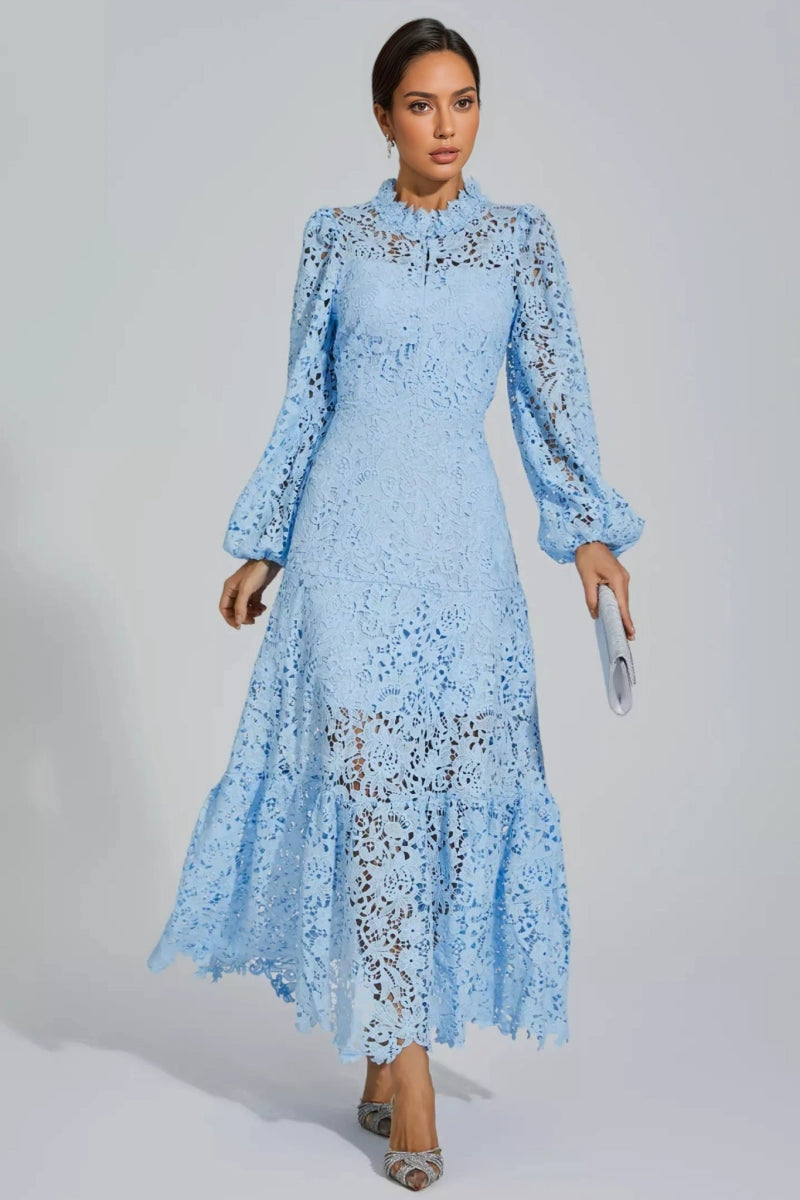Noma Blue Cut Out Maxi Dress