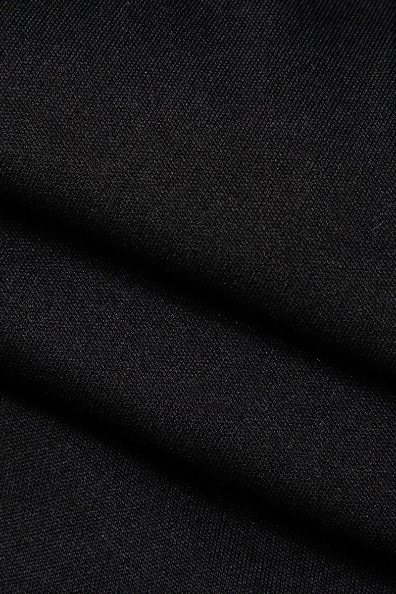 Karina Black Faux Fur Trim Off Shoulder Midi Dress