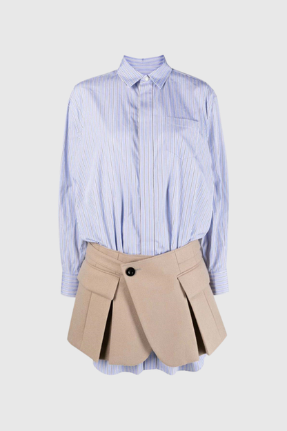 Keilani Stripe Two Piece Mini Dress