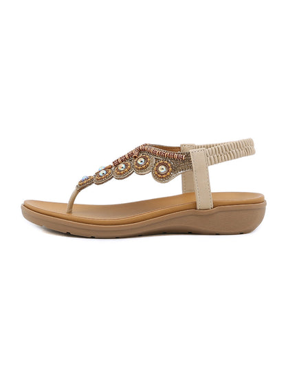 Siketu | V-strap Rhinestone Sandal