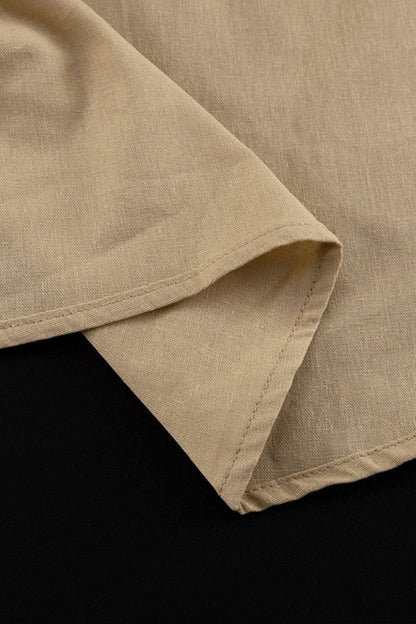 Khaki Cotton Cami Top Long Pants Suits