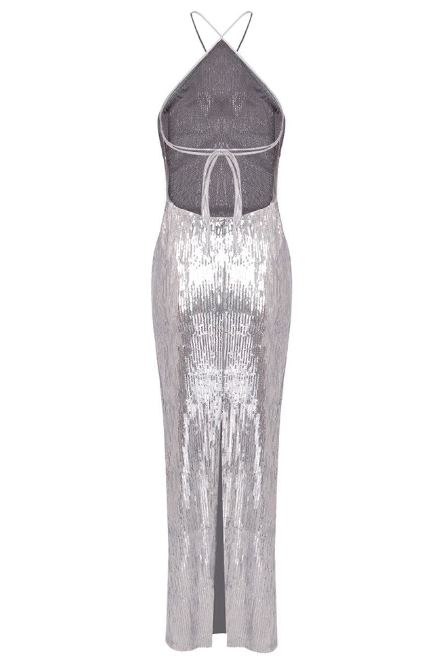Kiara Sequin Backless Maxi Dress