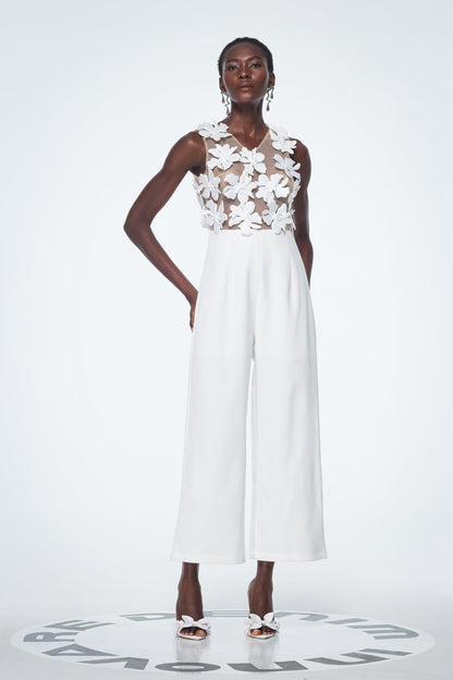 Kira Flower Cutout Jumpsuit