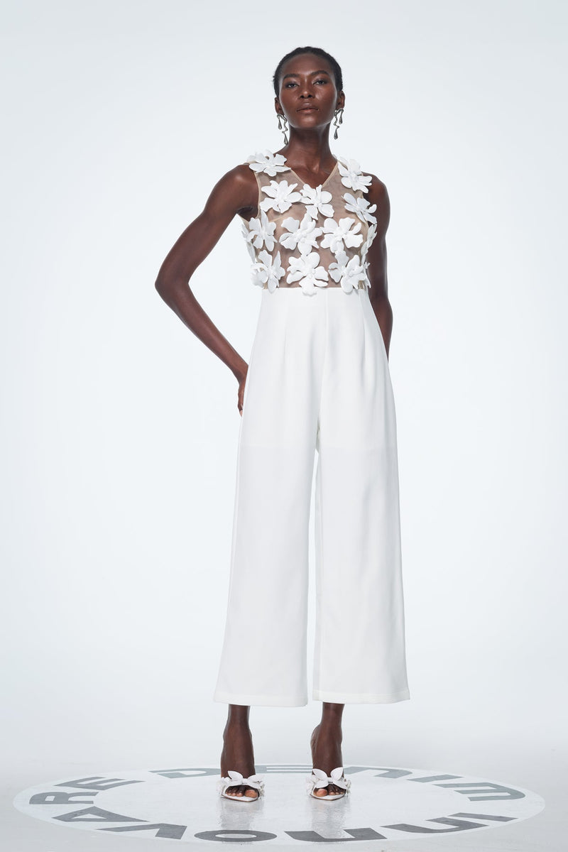 Kira Flower Cutout Jumpsuit