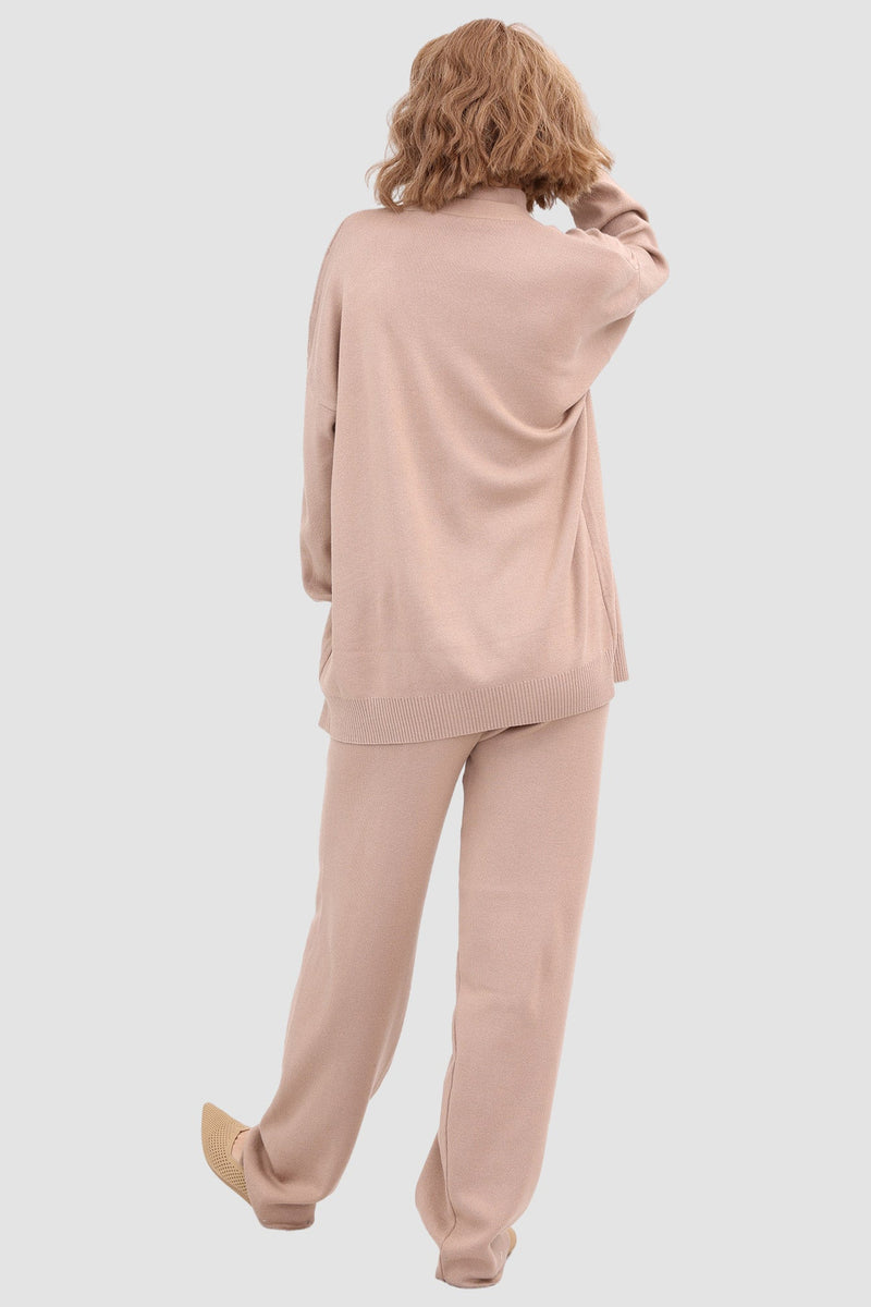 Knit Crop Tank Top & Pants & Robe