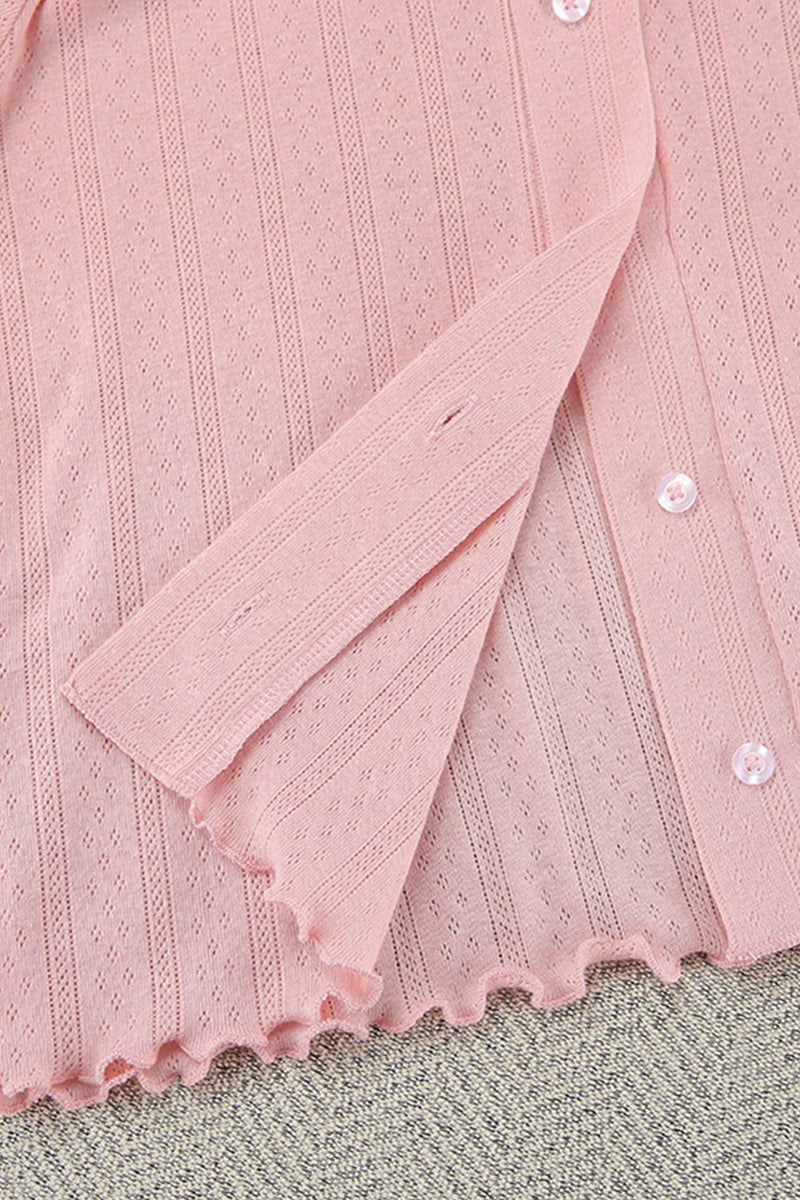 Knitted Cardigan Vest Three-piece Shorts Set