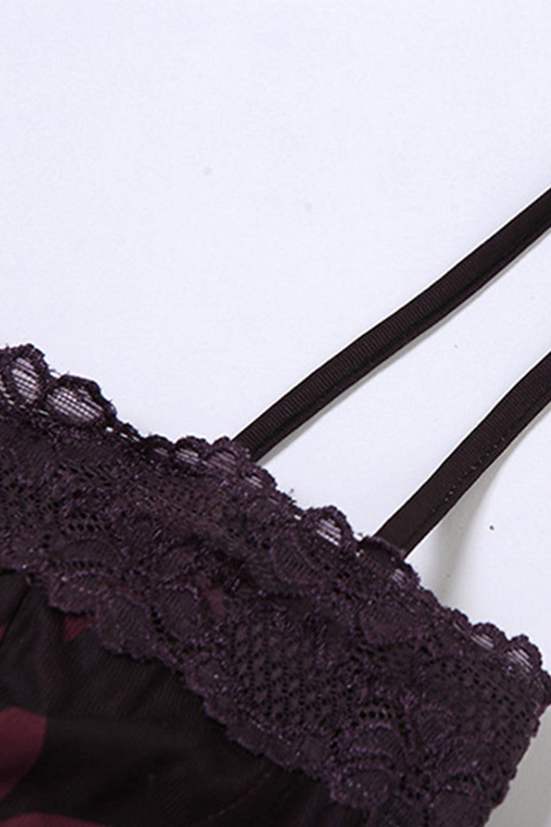 Lace Print Pack Hip Cami Dress