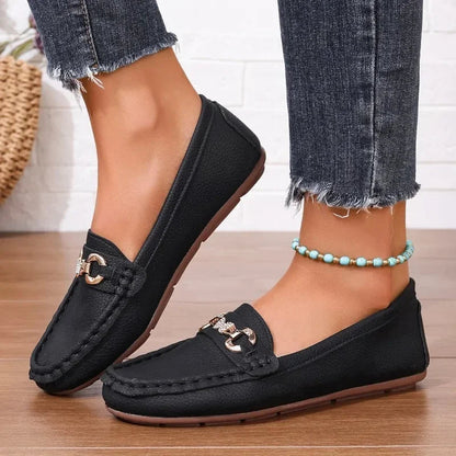 Soft Sole Comfortable Slip on Autumn Round Toe Flats Loafers