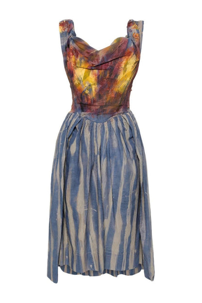 Larissa Bustier Striped Midi Dress