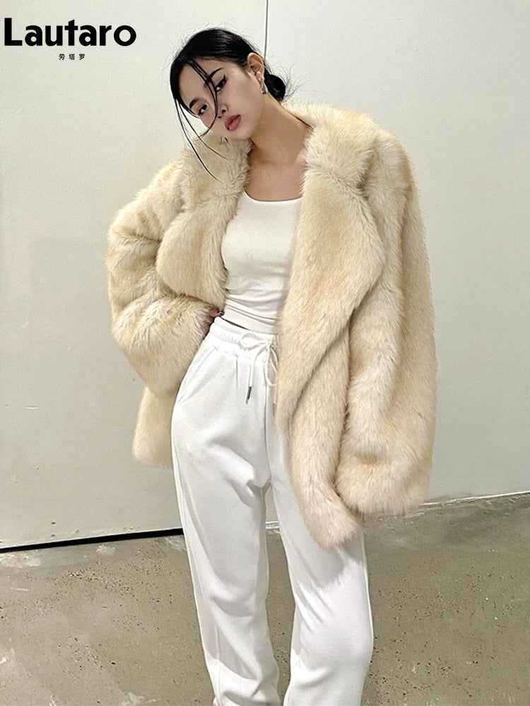 Winter Loose Thick Warm Soft Hairy Coat