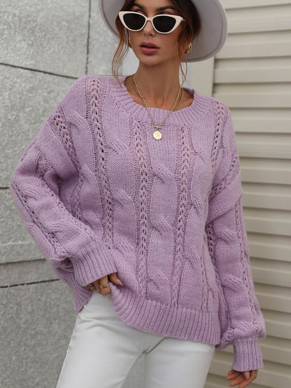 Zinny Knit Sweater - Lavender