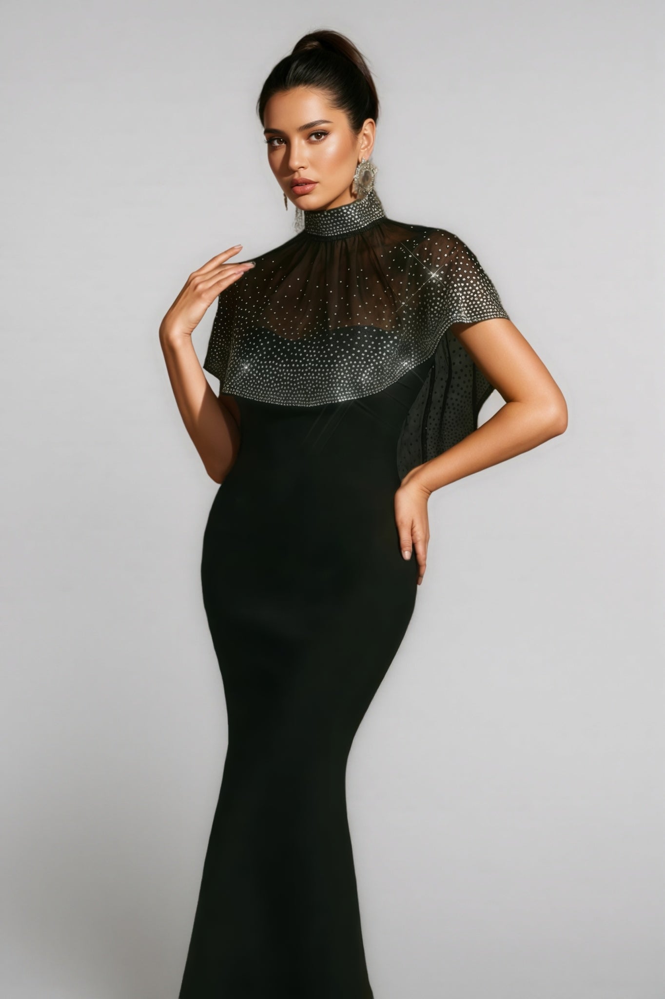 Roger Beaded Sequin Maxi Dress