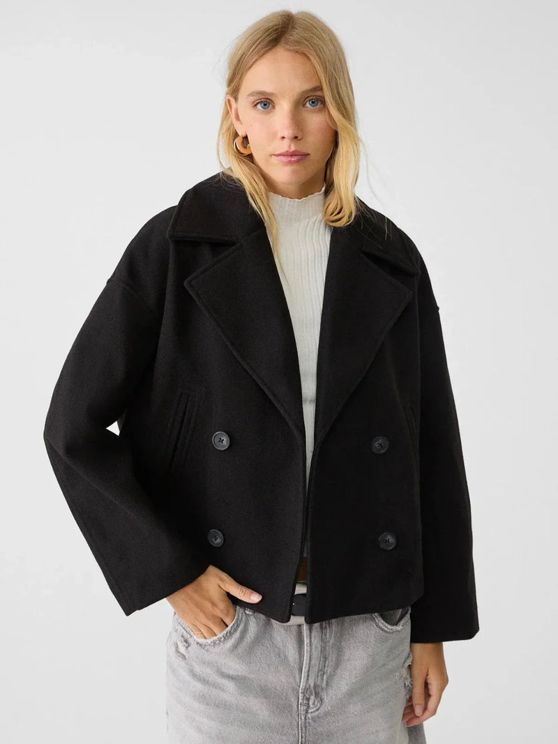 Oversized Double-breasted Wool Coat