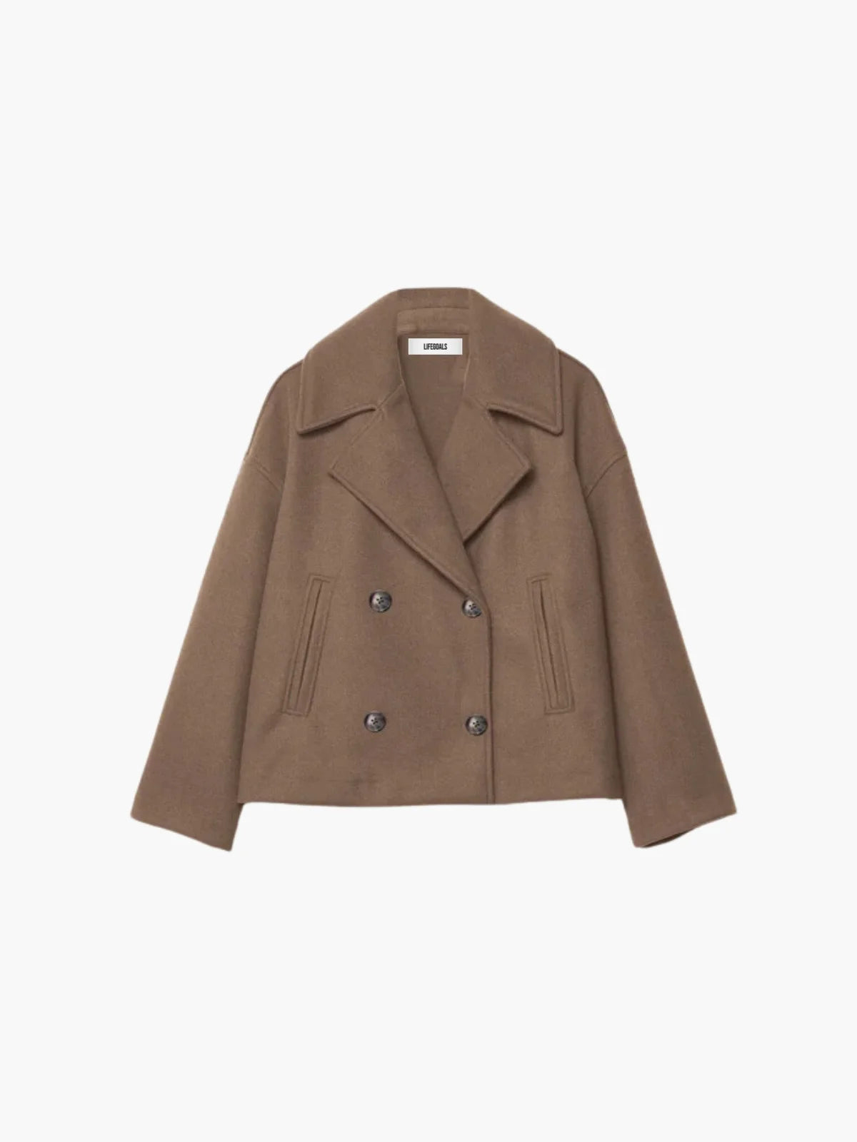 Oversized Double-breasted Wool Coat