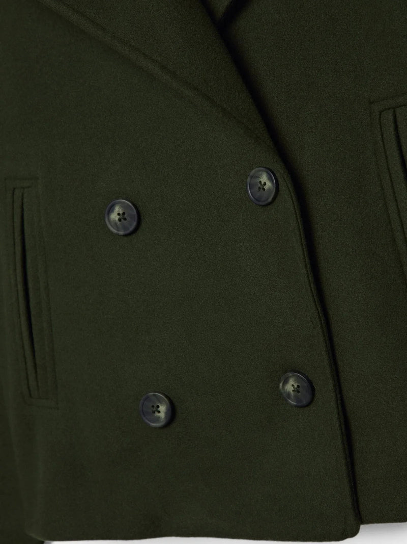 Oversized Double-breasted Wool Coat