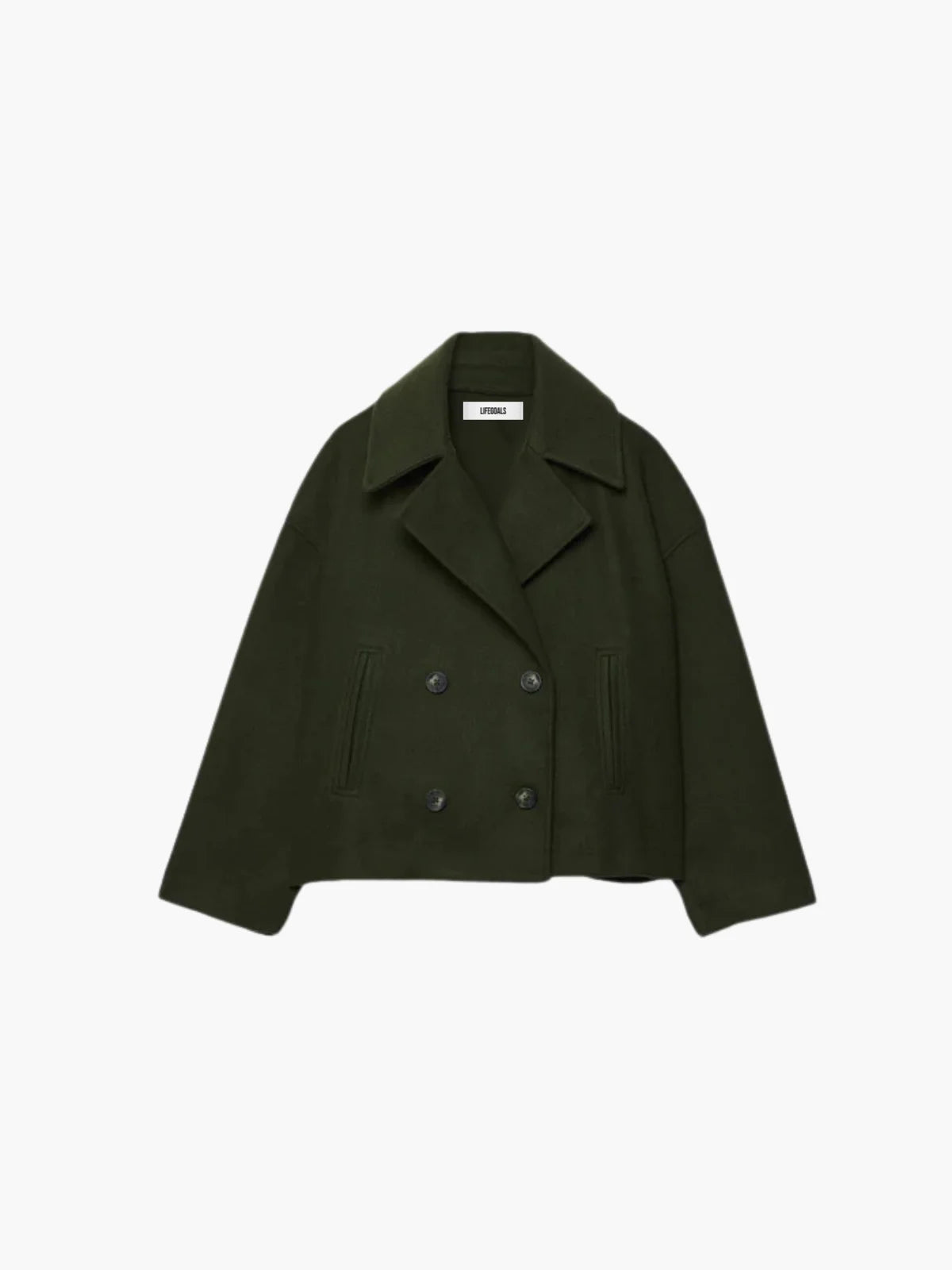 Oversized Double-breasted Wool Coat