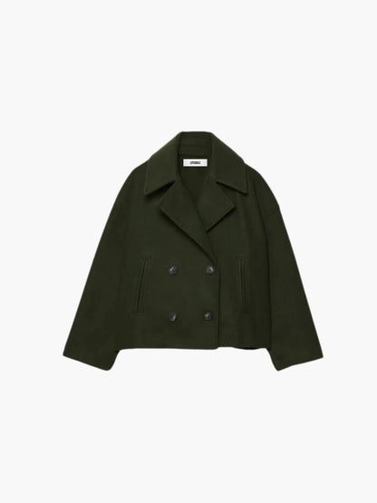 Oversized Double-breasted Wool Coat