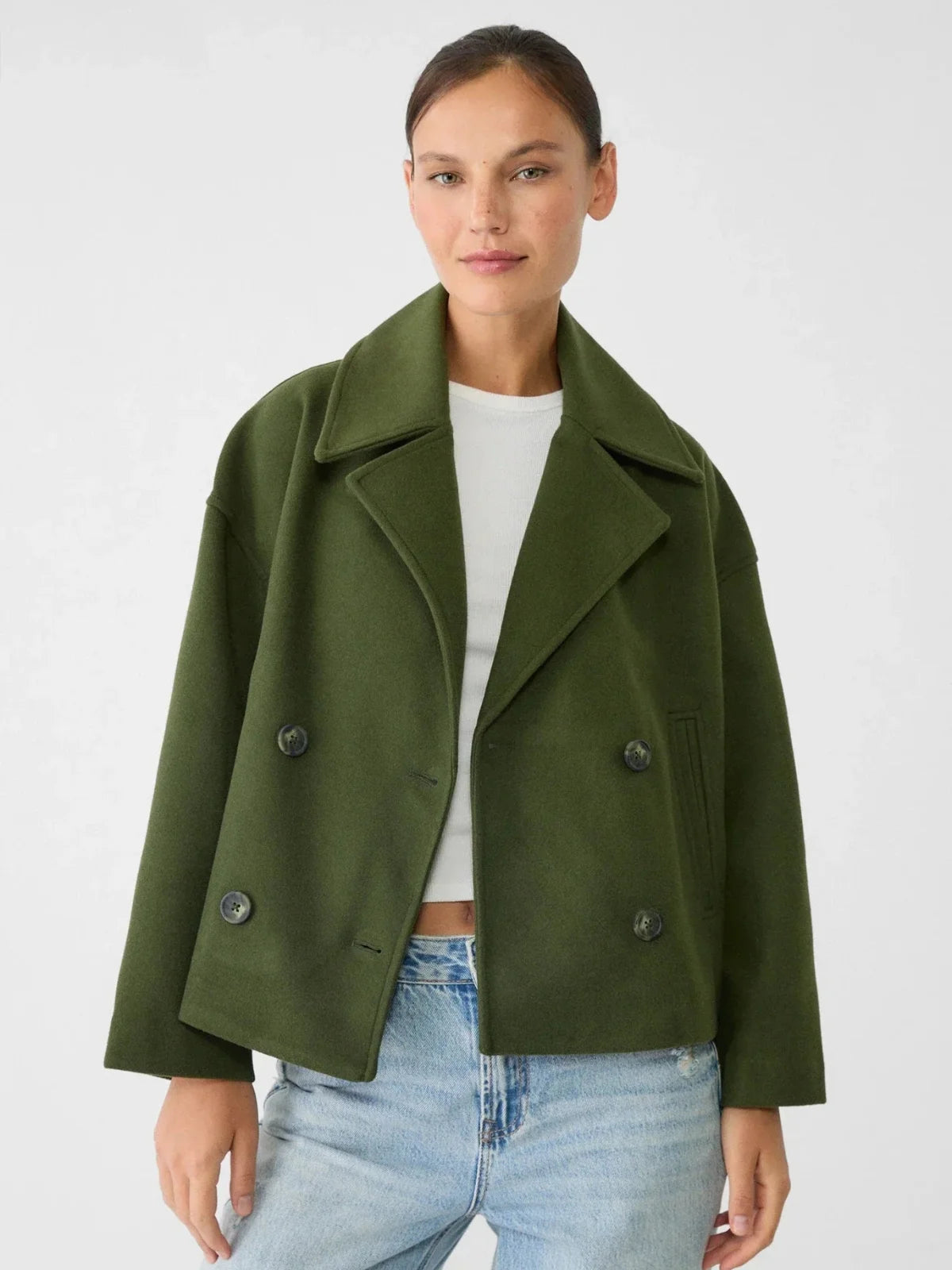Oversized Double-breasted Wool Coat