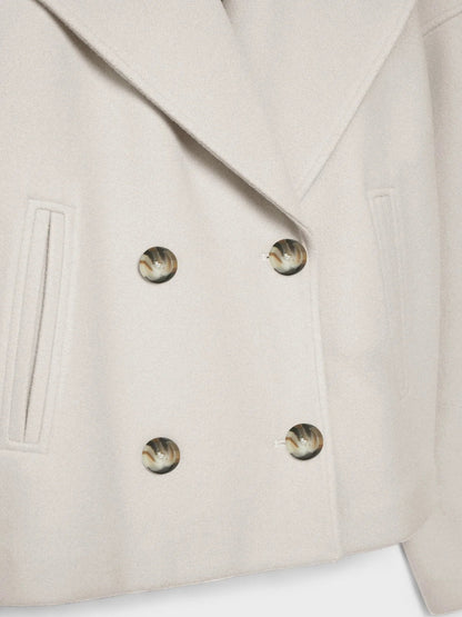 Oversized Double-breasted Wool Coat