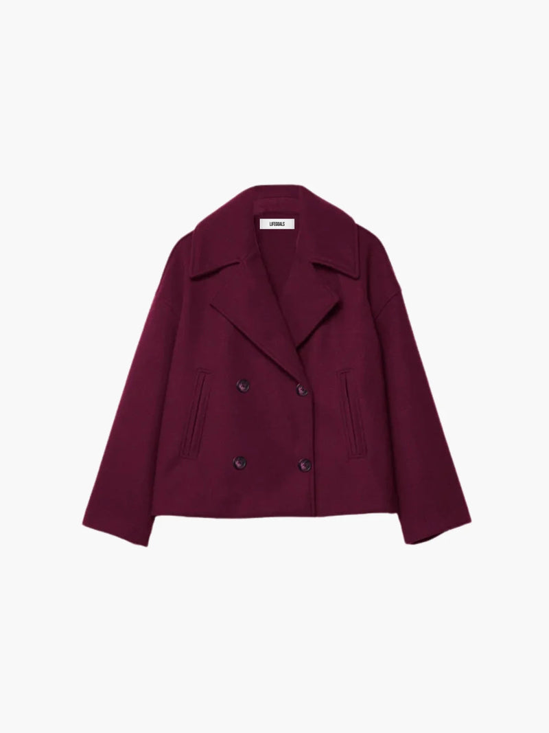 Oversized Double-breasted Wool Coat