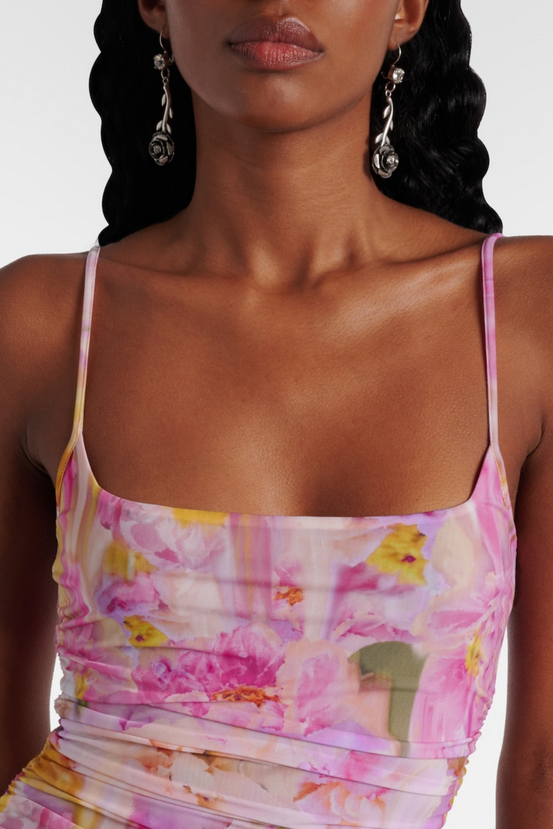 Ludema Appliqué Print Maxi Dress