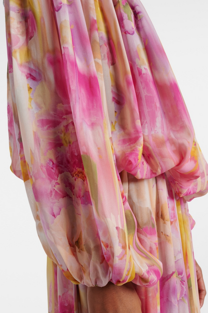 Ludema Off Shoulder Ruched Maxi Dress