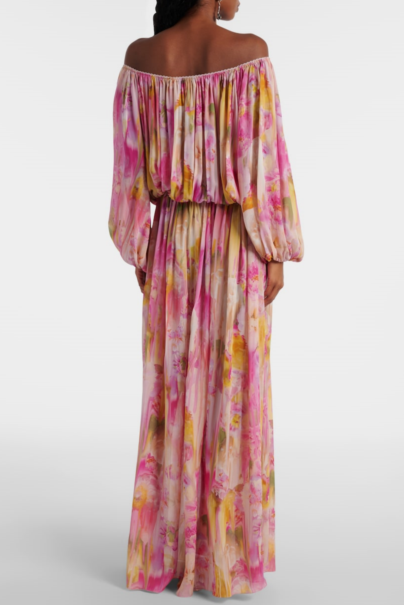 Ludema Off Shoulder Ruched Maxi Dress
