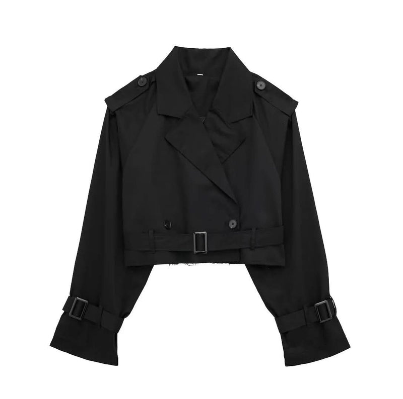 Lylah Cropped Trenchcoat