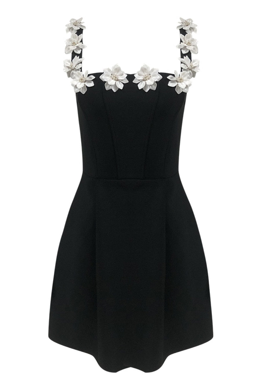 Lyra Embellished Mini Bandage Dress - Black