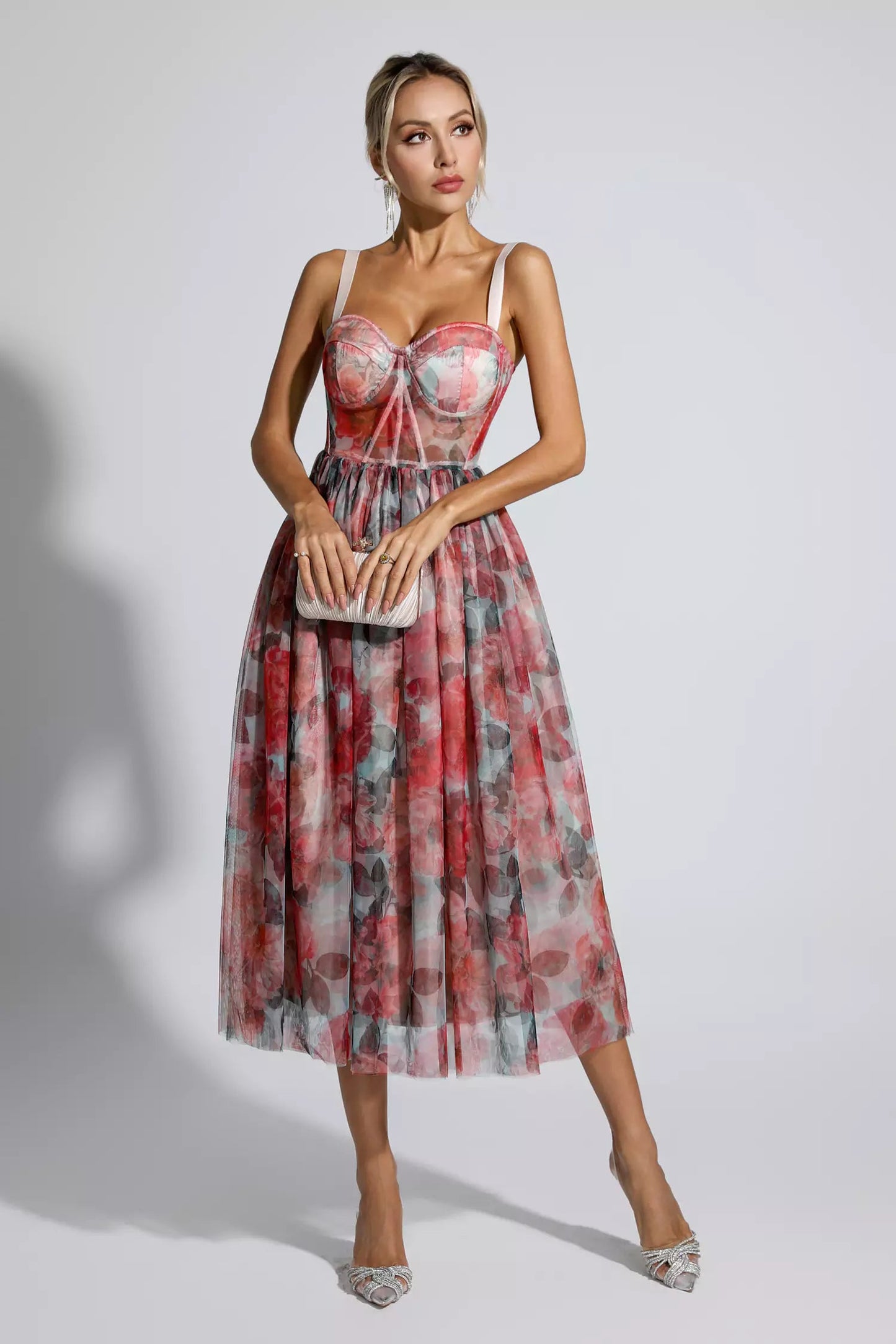 Lyric Red Midi Dress