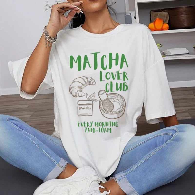 Matcha Lover Club Tea T-shirt