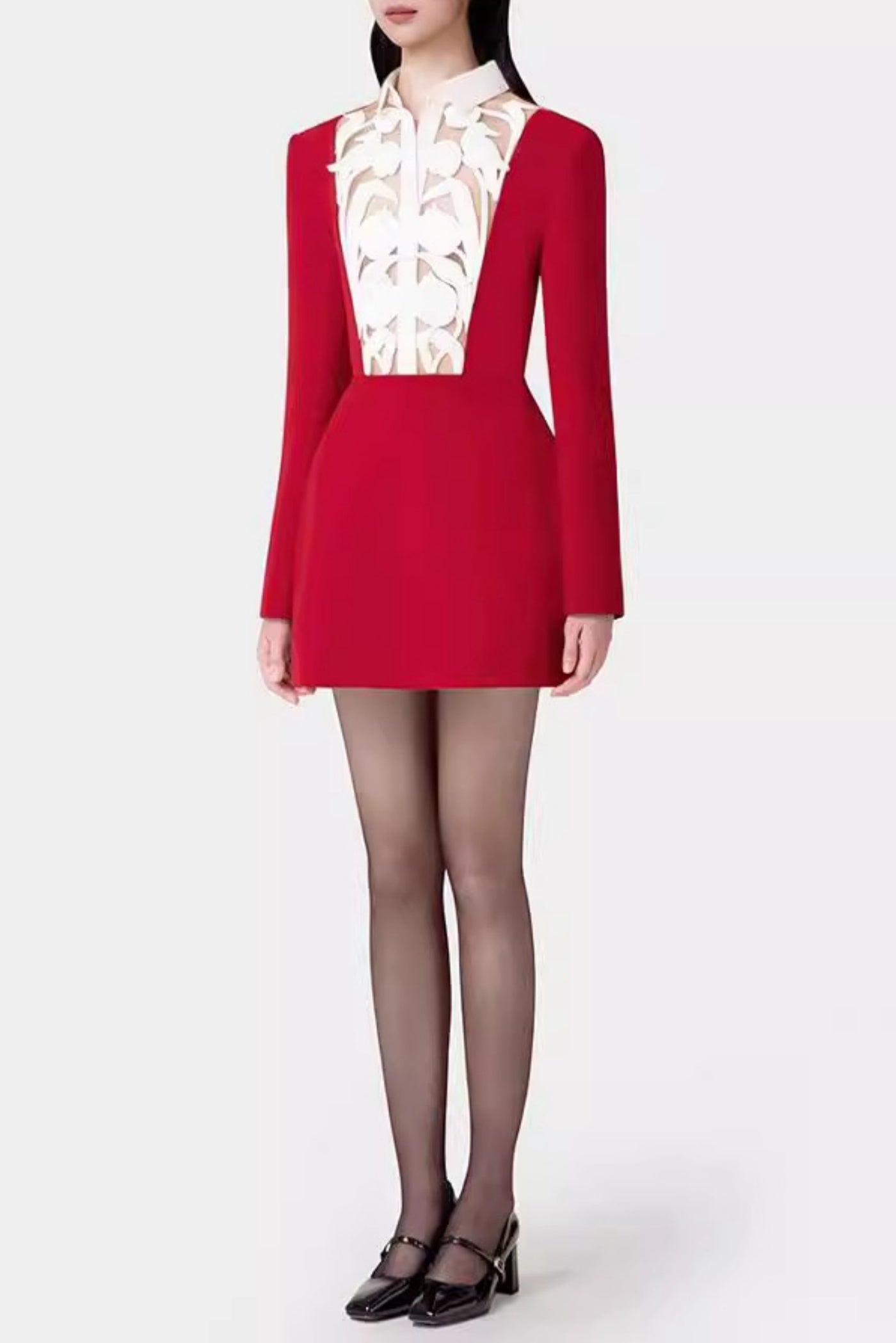 Mayena Cutout Mini Dress - Red
